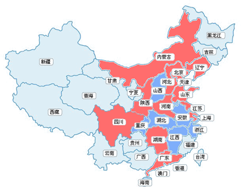 加盟店區域分布情況