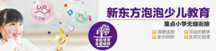 新東方泡泡少兒教育加盟 