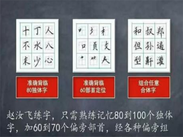 趙汝飛練字