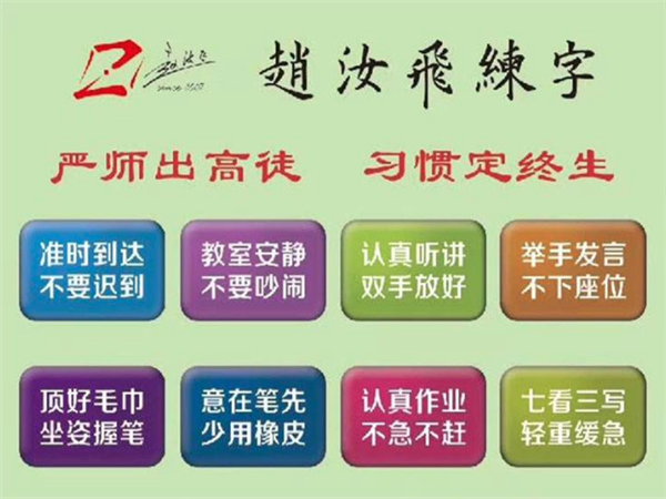 趙汝飛練字