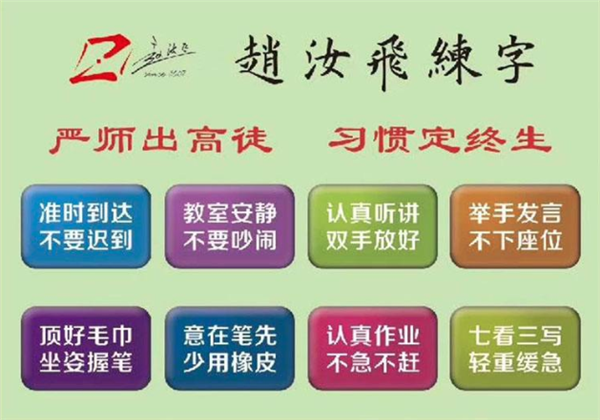 趙汝飛練字