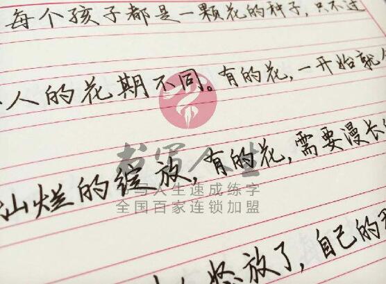書寫人生練字加盟